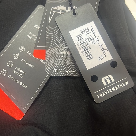 Travis Mathew J Starnes Short Black Boys 10 and 12 NWT - Picture 3 of 4